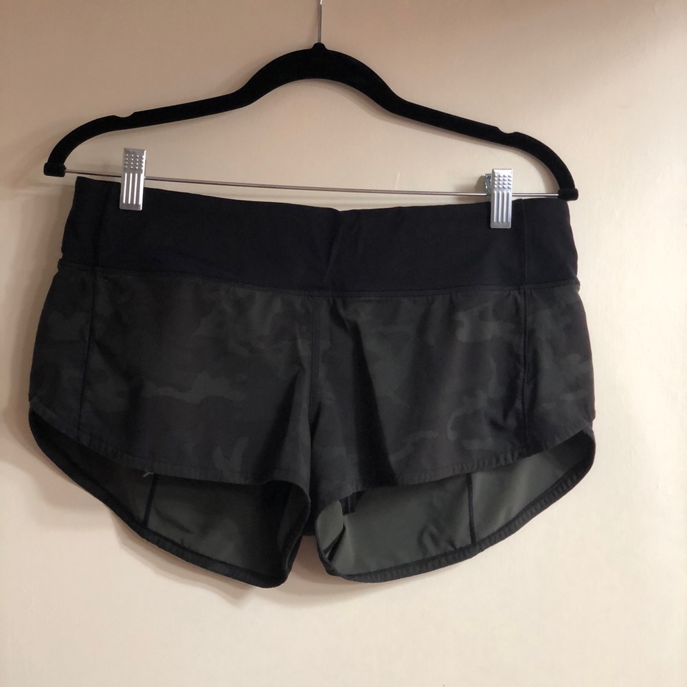 Lululemon Speed Up Short - Green Camo